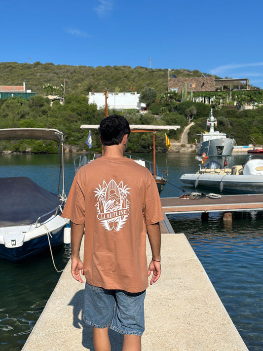 Camiseta Oversize color tierra | Llaüt Line Urban | Estilo Náutico Mediterráneo
