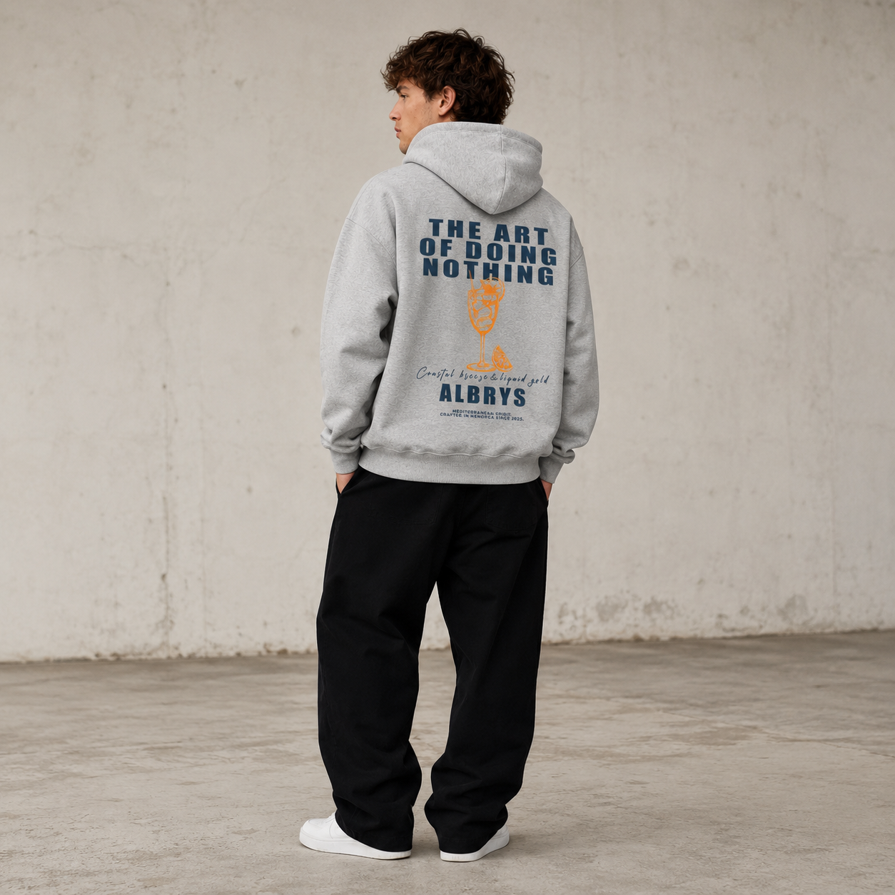 GREY APEROL HOODIE