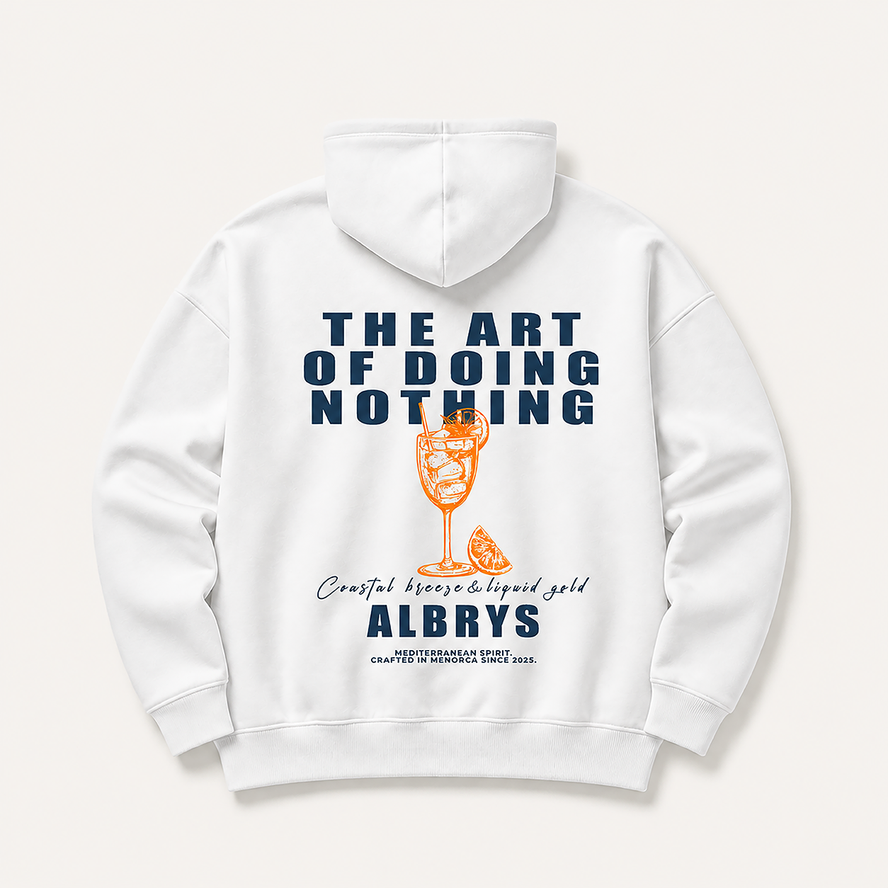 WHITE APEROL HOODIE