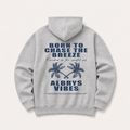 GREY PALM TREES HOODIE