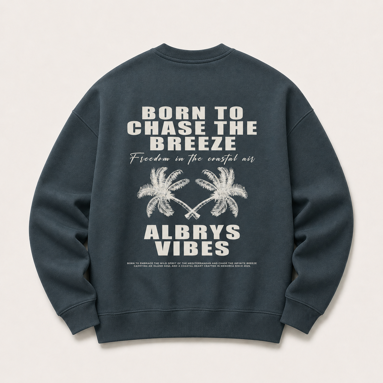 AMALFIL PALM TREES CREWNECK