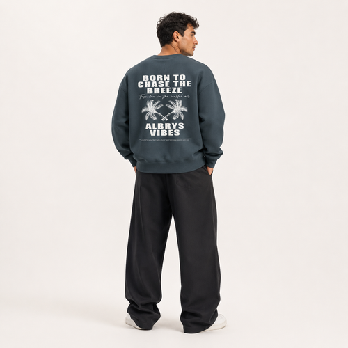 AMALFIL PALM TREES CREWNECK