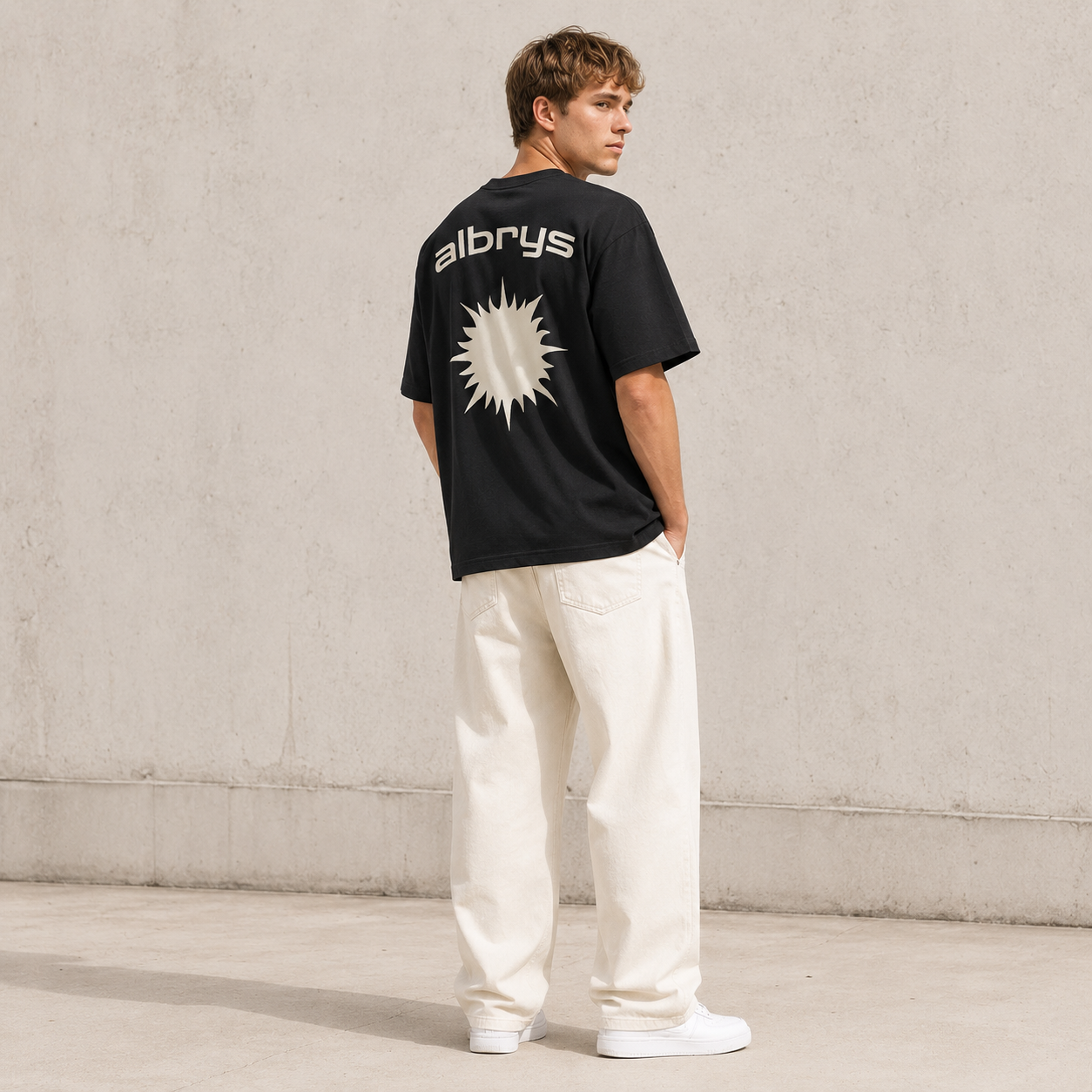 BLACK MEDITERRANEAN SUN TEE