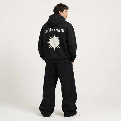 BLACK MEDITERRANEAN SUN HOODIE