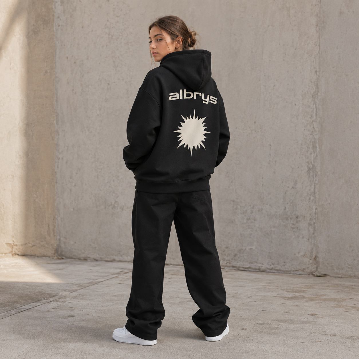 BLACK MEDITERRANEAN SUN HOODIE