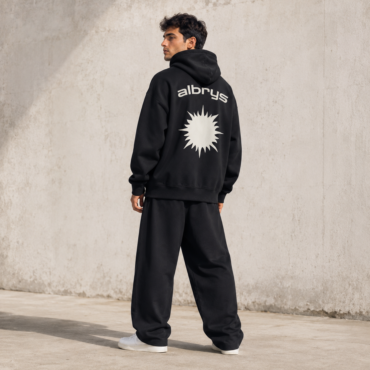 BLACK MEDITERRANEAN SUN HOODIE