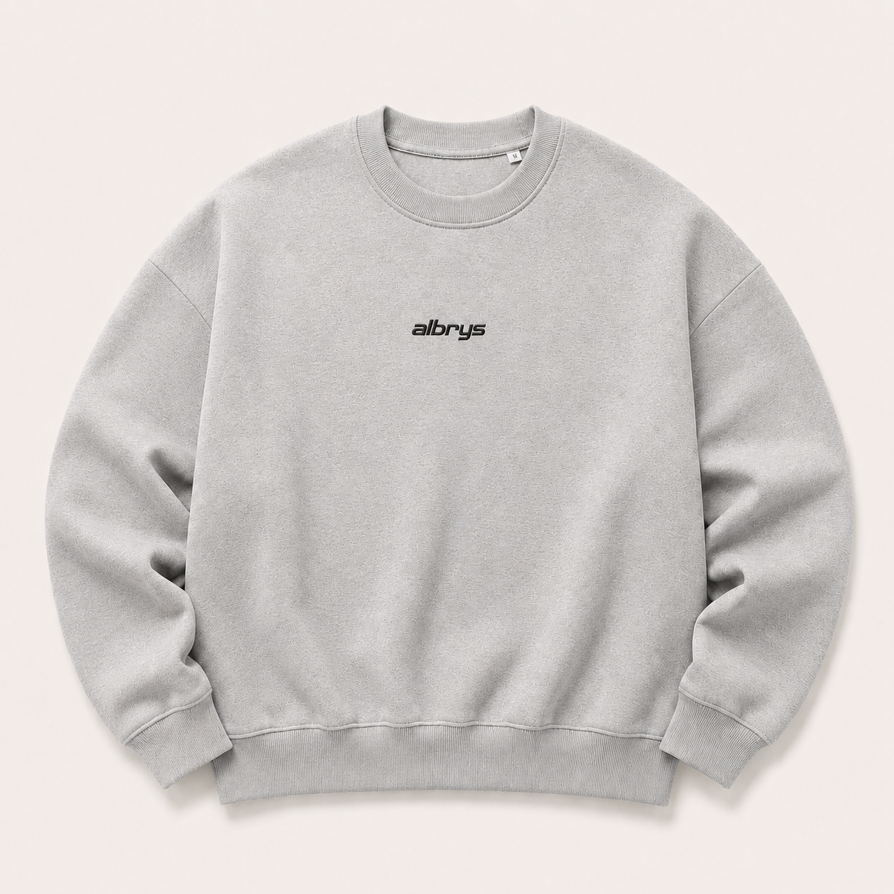 Sudadera crewneck GREY PALM TREES de Albrys Brand en color gris con diseño Palm Trees con palmeras, imagen 3.