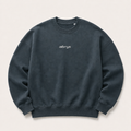 Vista trasera de sudadera crewneck AMALFIL Mediterranean Sun de Albrys Brand en color oscuro.