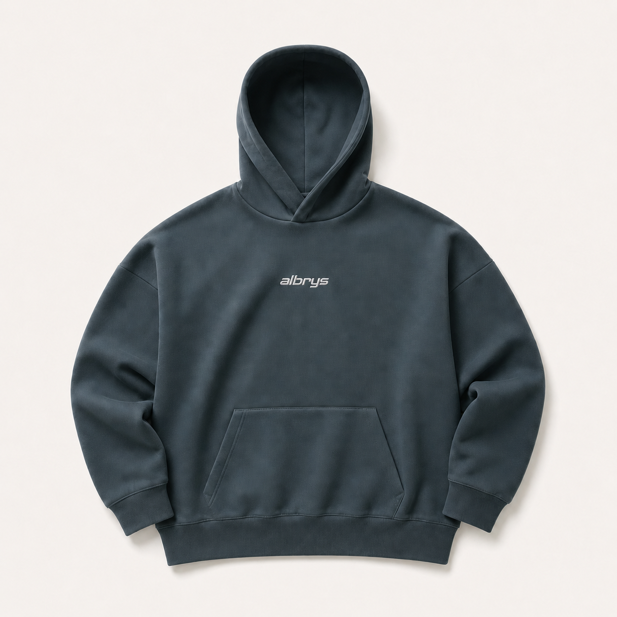 Hoodie Albrys Brand amalfi teal diseño Chest Logo imagen 1