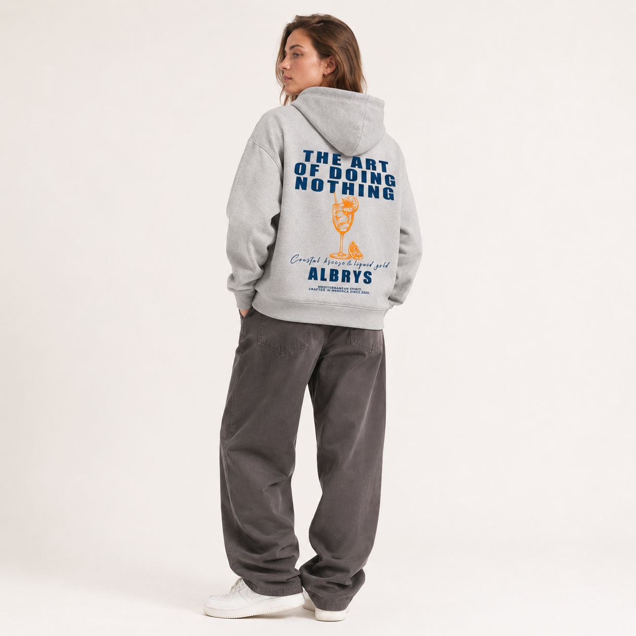 GREY APEROL HOODIE
