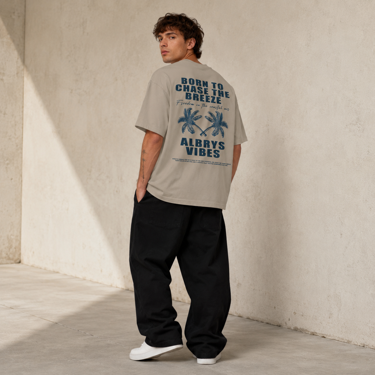 STONE PALM TREES TEE