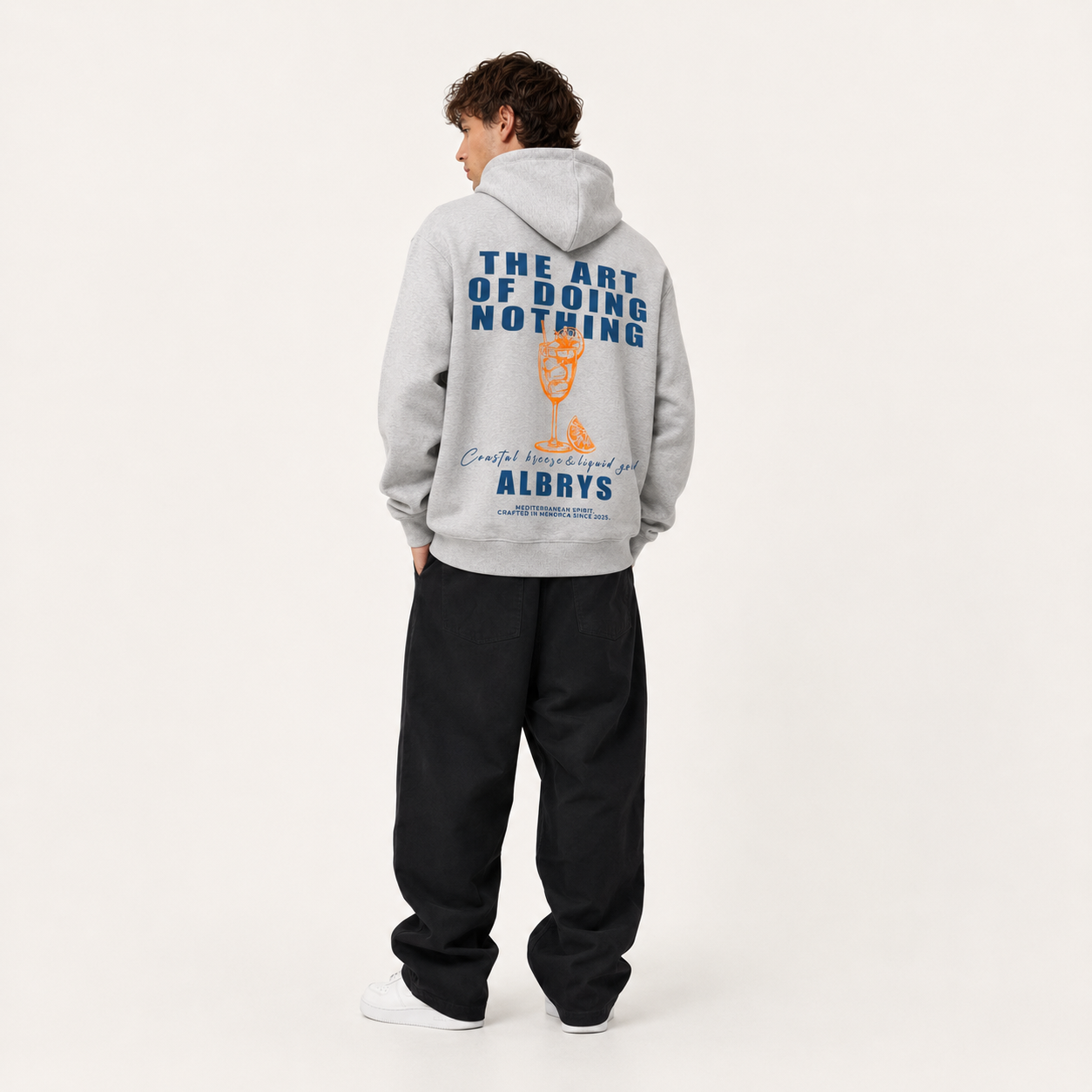 GREY APEROL HOODIE