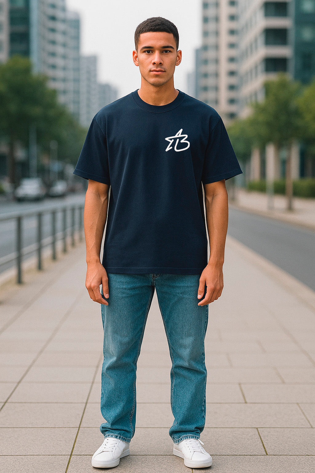 ALBRYS OVERSIZE CORE LOGO | Camiseta de algodón Premium